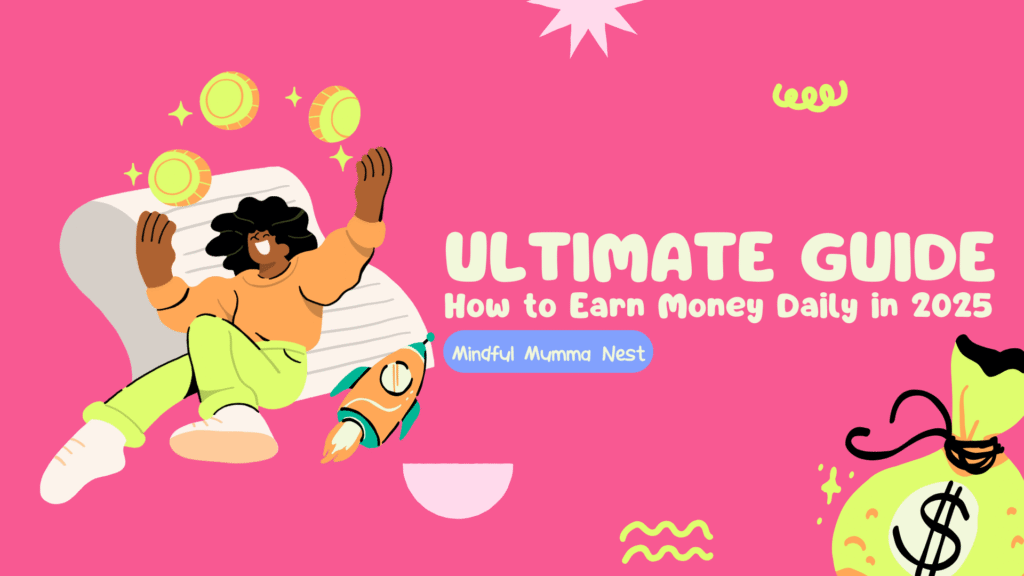 A person using a laptop to earn money daily from the comfort of their home.
