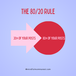 80/20 Rule - Social Media Marketing Strategy for Mums The 80/20 rule content strategy for mums using social media to earn money daily