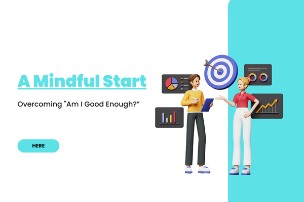3D illustration of two women discussing growth charts and a target symbol, representing mums overcoming self-doubt to start freelancing with confidence.