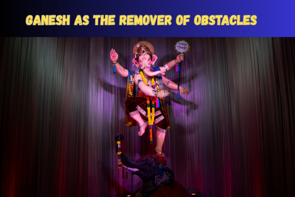 Lord Ganesha idol symbolizing wisdom and the remover of obstacles during Ganesh Chaturthi celebration