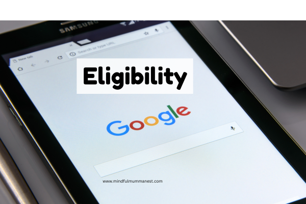 google ads eligibility image showing requirements to earn money from google ads without investment

