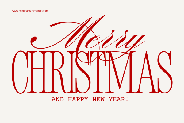 Merry Christmas and Happy New Year greeting message
