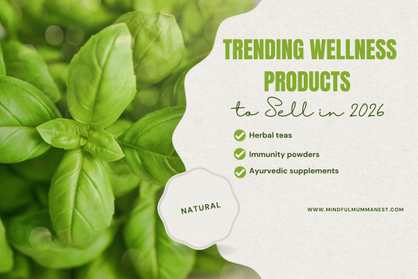  Trending wellness products to sell in 2026 including herbal teas and supplements
