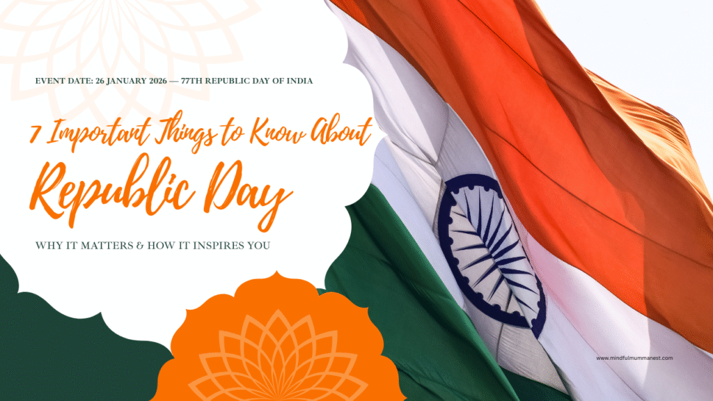 Republic Day of India 2026 feature image showing Indian national flag and Ashoka Chakra