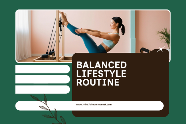 Balanced lifestyle routine with mindful exercise and daily movement to support calm earning
