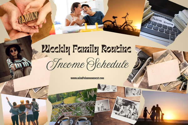 weekly family routine income schedule for housewives earning from home