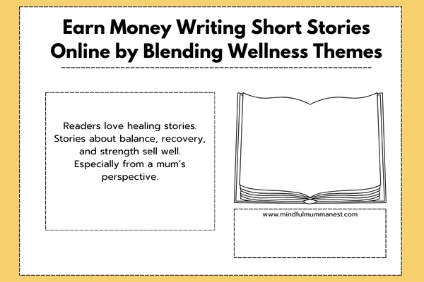  Mum blending wellness themes to earn money writing short stories online
