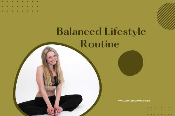 Balanced lifestyle routine showing calm sitting posture and mindful daily balance for stress-free living and earning
