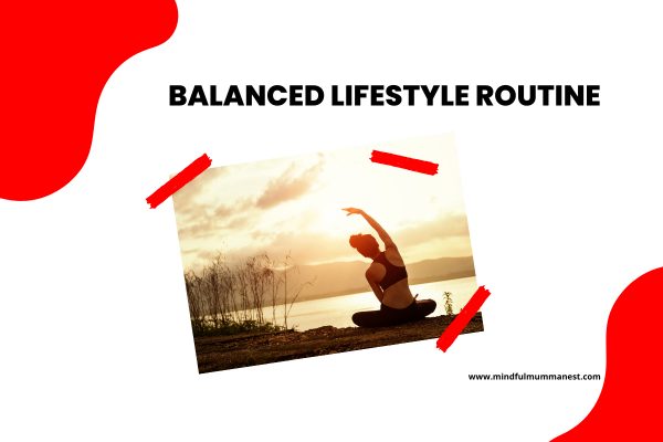 Balanced lifestyle routine with mindful stretching and calm outdoor movement for stress-free living and earning
