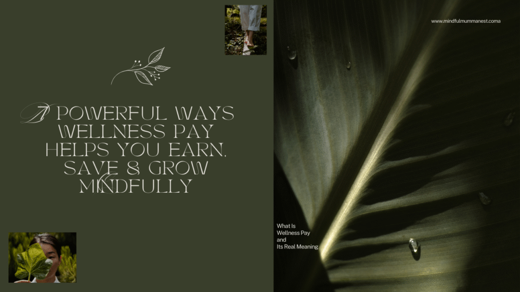 Wellness Pay guide showing how mindful earning helps you earn, save, and grow money sustainably