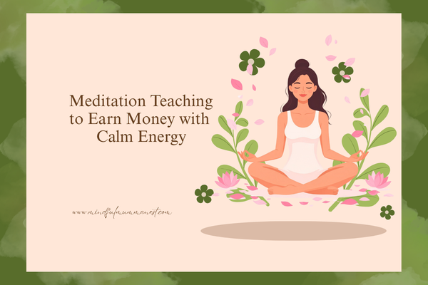 Meditation teaching for housewives to earn money with calm energy and mindful living
