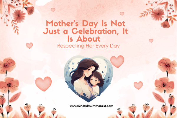 Illustration of a mother and daughter showing emotional bonding, daily respect, unconditional love, family care, and Mother’s Day emotional awareness.