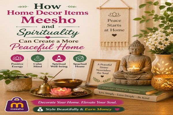 home decor items meesho and spirituality creating a peaceful home with meditation décor, indoor plants, candles, and positive energy