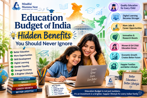 Education Budget of India Hidden Benefits You Should Never Ignore image showing education, digital learning, career growth, skill development, and better lifestyle.