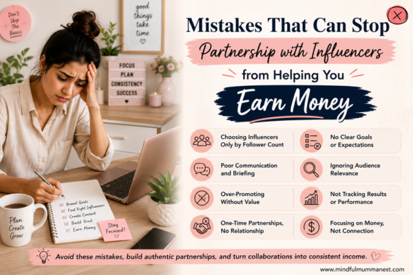 Lifestyle brand owner making influencer marketing mistakes that prevent successful partnership with influencers and reduce opportunities to earn money.