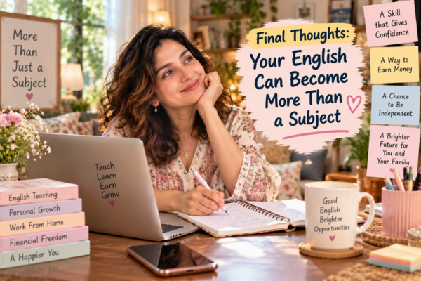 Your English can become more than a subject and help you earn money